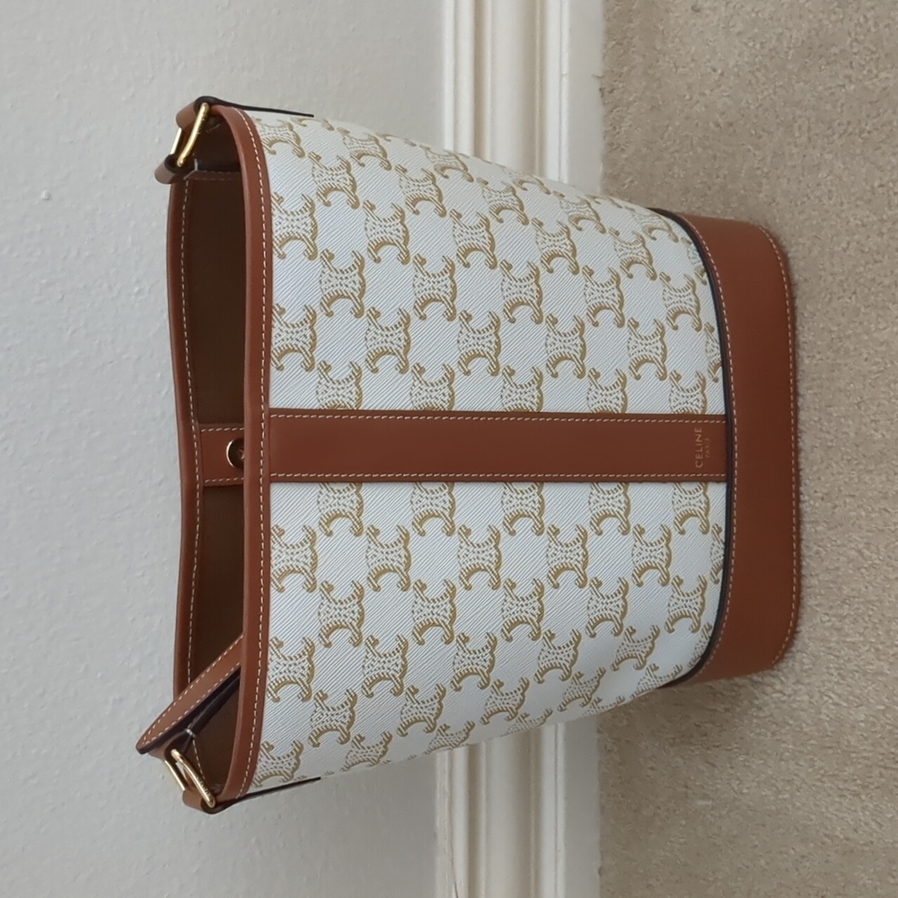 Celine triomphe small bucket bag
